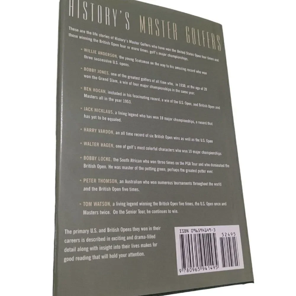 History's‎ Master Golfers 2003 Hardcover Signed Walter J. Curtis Sr. Clu